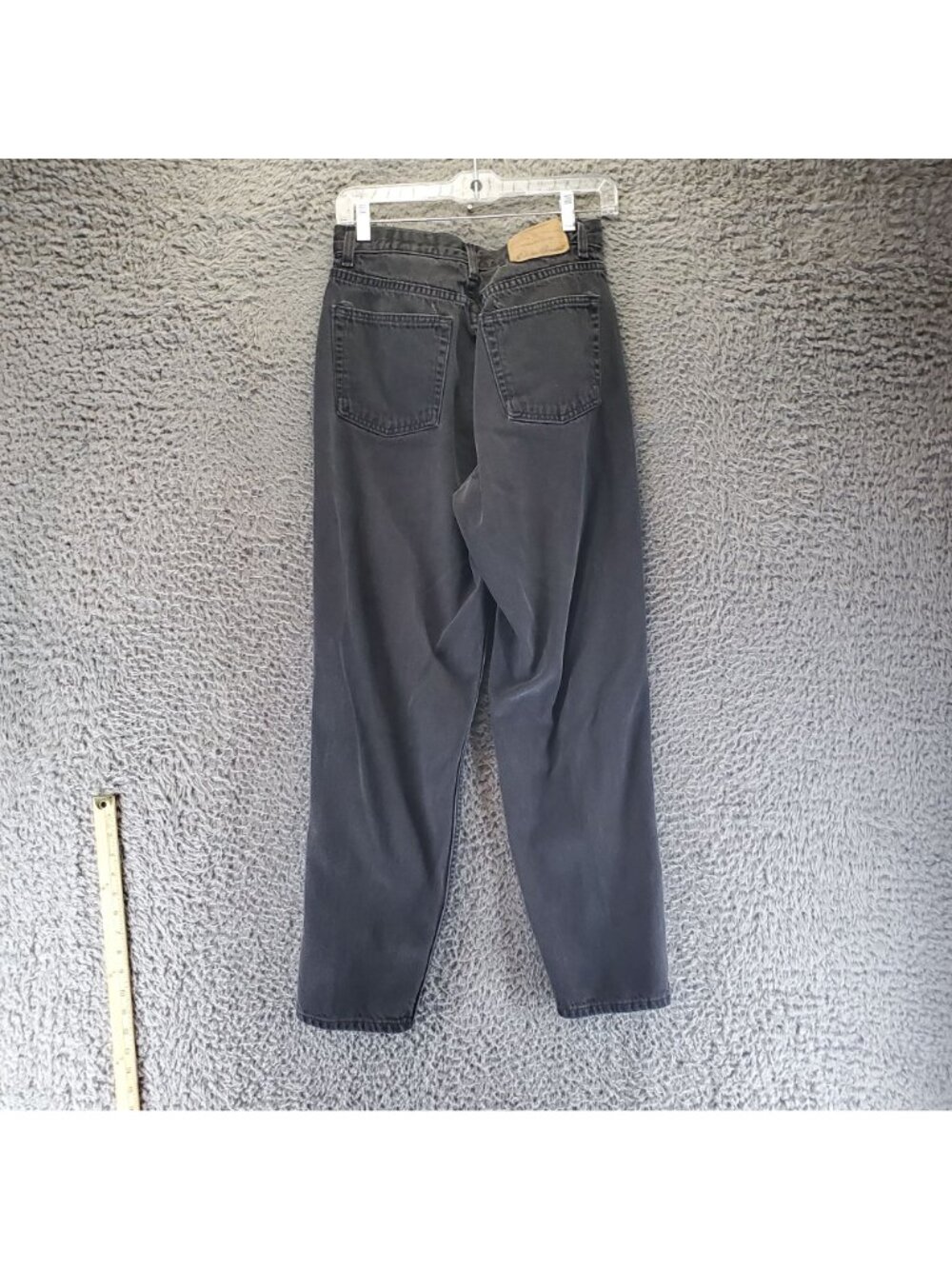 Eddie Bauer Jeans Womens Size 10 Black Denim Straight Relaxed Fit USA *Read* - Picture 14 of 15